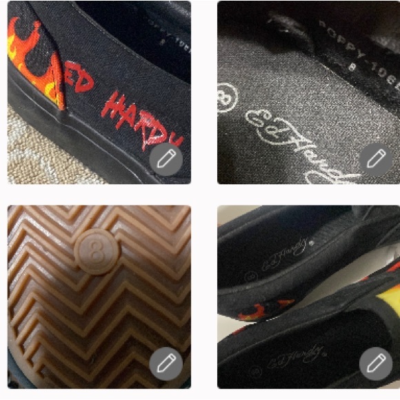 Ed Hardy💀🔥Canvas👟8+Perfume+💀Skull⭐️Cap - Picture 11 of 13